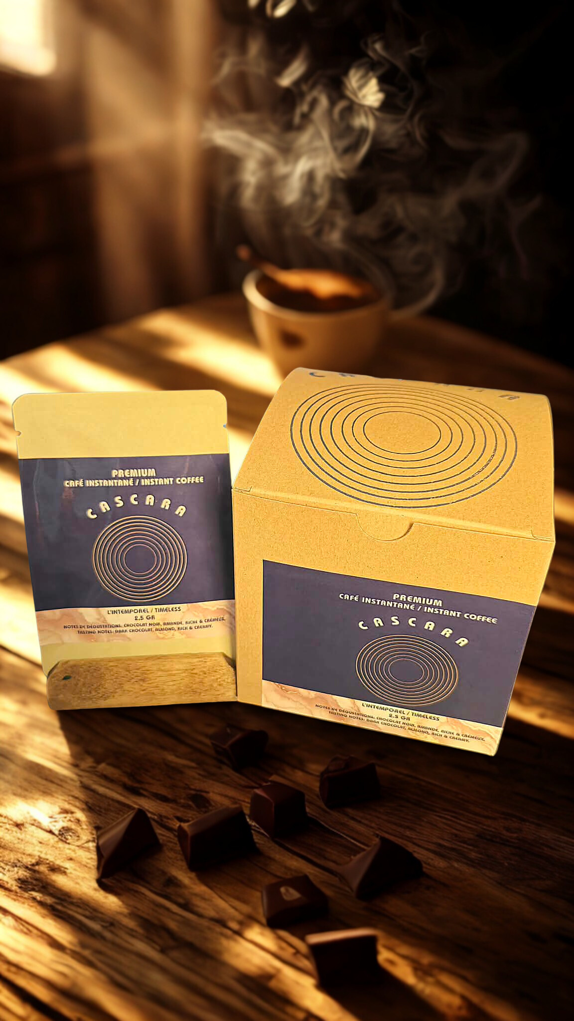 L'Intemporel - Café instantané boîte de 7 sachets de 2.5g